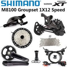 SHIMANO DEORE XT M8100 Groupset 32T 34T 170 175 Crankset Mountain Bike Groupset 1x12Speed 51T M8100 Rear Derailleur brake 2024 - buy cheap