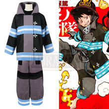 Enen no Shouboutai Fire Force Shinra Kusakabe Full Set Cosplay Costume Christmas Halloween Party Custom Made Any Size 2024 - buy cheap