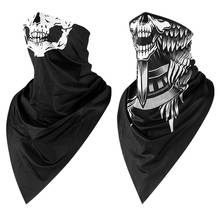 Bandana lenço 3d sem costura, lenço de bicicleta com design artístico, bandana, caveira, máscara de máscara, faixa de cabeça 2024 - compre barato
