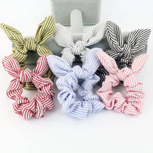 1Pc Fashion Women Ribbons Summer Stripe Hair bands Ponytail Tie Hair Floral Hair Scrunchie Maker Hair Rope Headbands Accessories 2024 - buy cheap