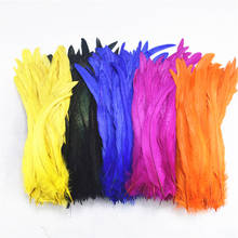 Wholesale 100Pcs/Lot 25-30CM Natural Rooster tail Feathers Colorful Cheap Feathers For Crafts Decoration Christma Pheasant Plume 2024 - buy cheap