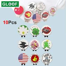 10Pcs/Lot Golf Ball Markers with Hat Clips Value Sets for Men Women Golfer, Removable Attaches Easily to Golf Cap Premium Gifts 2024 - buy cheap