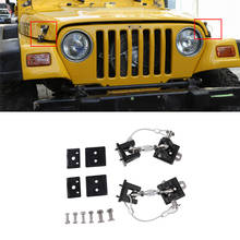 Hood Latches Anti-Theft Hood Catch Lock for Jeep Wrangler TJ 1997 1998 1999 2000 2001 2002 2003 2004 2005 2006 Car Accessories 2024 - buy cheap
