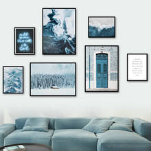 Настенная картина с изображением Снежной Горы кедра леса побережья на холсте скандинавские постеры и принты настенные картины для гостиной домашний декор 2024 - купить недорого
