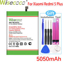 Wisecoco BN44 5050mAh New Battery For Xiaomi Mi Redmi 5 Plus Phone High quality Repair Replacement+Tracking Number 2024 - buy cheap