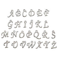 130pcs/box Alloy 26 Letter Alphabet Pendants Rack Plating for Jewelry Making DIY Bracelet Necklace Findings 2024 - buy cheap