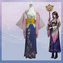 Vestido de fiesta de Final Fantasy X Yuna para mujer, accesorios para Cosplay, Disfraces de Halloween, disfraz para adultos, personalizado, cualquier tamaño 2024 - compra barato