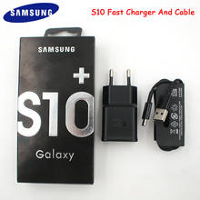 Оригинальное зарядное устройство Samsung S10, быстрая зарядка, сетевой адаптер питания, дорожный кабель типа C для Galaxy S9 S8 Plus Note 10 Lite A91 A71 A80 2024 - купить недорого