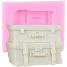 Suitcase Box Luggage Silicone Mold Fondant Mould DIY Sugarcraft Cake Decorating Tools Candy Chocolate Moulds 2024 - buy cheap