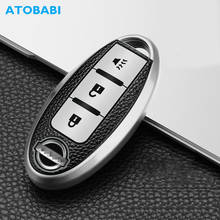 Funda de TPU para llave de coche, Protector de cuero con patrón de mando a distancia inteligente, para Nissan Altima, Maxima, Murano, Infiniti, EX35, FX50, G35 2024 - compra barato