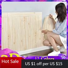 70*70cm 3D Wall Stickers Wallpaper Self-adhesive Wood Grain Wall Stickers Wallpaper Stickers Waterproof Moisture-proof Foam Bric 2024 - buy cheap