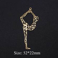 3pcs/lot Unique Yoga 316L Stainless Steel DIY Earring Charms Wholesale For Jewelry Making Finding Supplies 2024 - buy cheap