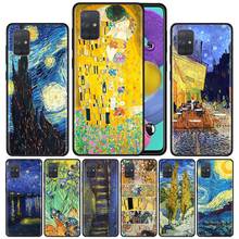 Van gogh-capa de silicone estrelada noite para samsung, galaxy a21s, a51, a71, a50, a50s, a70, a70s, a10, a20e, a20s, a30, a40 2024 - compre barato