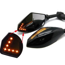 2pcs Clignotants Moto For Honda CBR 250 600 900 1000 RR  LED Turn Signal Indicators Motorcycle Rearview Side Mirrors Retroviseur 2024 - buy cheap