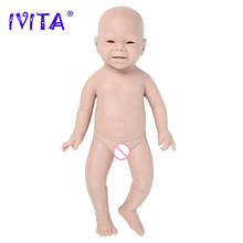 Ivita-boneca realista bebê reborn wg1516, 48cm (19 polegadas), 3400g, boneca recém-nascida sem pintura, brinquedos em branco, faça você mesmo 2024 - compre barato
