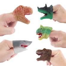 Jurassic Dinosaur World Animal Finger Puppets Animal finger doll Toy For Children Soft glue  Puppet Kids Toys Dinosaur Toys 2024 - buy cheap