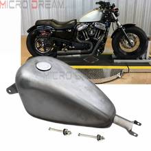 Motorcycle 9L 2.4 Gallon Retro Gas Fuel Tank w/ Cap For Harley Sportster XL 72 883 1200 42 Iron Custom Roadster Super Low 07-21 2024 - buy cheap