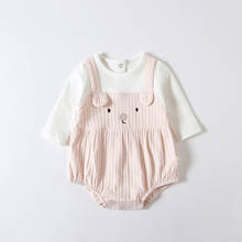 Bebê meninas outono roupas bodysuits coelho princesa meninas macacões recém-nascidos meninas outfits 0-24m 2024 - compre barato