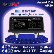 NaviFly-REPRODUCTOR Multimedia para coche, dispositivo con Android 10, Qualcomm, Snapdragon, 4G, Carplay, para BMW serie 1, 120i, E81, E82, E87, E88, CCC, CIC 2024 - compra barato