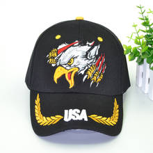 Gorras de béisbol con bordado de águila para hombre y mujer, sombrero de béisbol con bordado de águila, estilo Hip Hop, estilo del Ejército de EE. UU. 2024 - compra barato