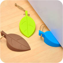 Anti-pinch Hand Silicone Safety Door Stop for Baby Security Card Door Stopper Cute Cartoon Leaf Style 2024 - buy cheap