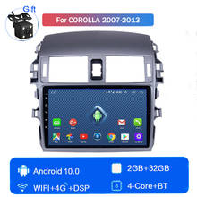 Android 10 large screen GPS navigation Radio Unit 4G LTE 2+32G Mirror Link for Toyota 2007 2008 2009 2010 2011 2012 2013 corolla 2024 - buy cheap