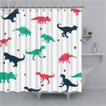 Cute Dinosaur Series Shower Curtain 3D Cartoon Kids Bathroom Curtain Polyester Fabric Bath Curtain Bathing Cover Shower Sets 2024 - buy cheap