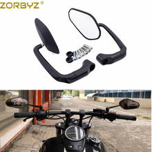 Zorbyz-espelho retrovisor para motocicleta, cor preta, modelo e9, para honda gn/cg125, cafe racer, personalizado 2024 - compre barato