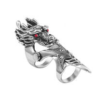 Vintage Dragon Animal Ring For Men And Women Gothic Joints Flexible Hip Hop Party Punk Jewelry Gift Anillos Bague 2024 - buy cheap