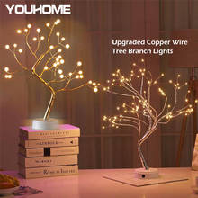 LED Copper Wire Night Light Tree light Table-Lamp for bedroom desk lamp USB and AA battery operated Home Decoration Night Lamp 2024 - buy cheap