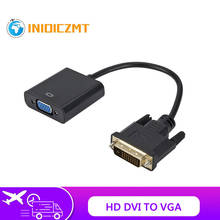 Преобразователь Full HD DVI в VGA HD 1080P DVI папа 24 + 1 разъем VGA мама видеокабель для HDTV PS3 PS4 ПК Дисплей адаптер DVI в VGA 2024 - купить недорого