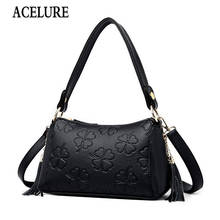 ACELURE Solid Color Flower PU Leather Women Small Shoulder Crossbody Bags Female Fashion Messenger Bags Ladise Party Handbags 2024 - buy cheap