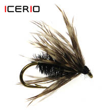 ICERIO-anzuelo de plumas de faisán para pesca, cebo de mosca seca, 8 Uds. 2024 - compra barato