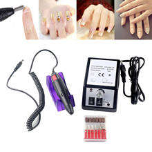 Electric Nail File Drill Acrylic Pedicure Manicure Salon Machine Tools Black Electric Nail Drill Bits Set Machine 2024 - buy cheap