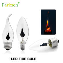 Bombilla LED Edison para decoración del hogar, luz de vela de llama E27 E14, CA de 220V, 3W, Retro, lámpara trasera de ahorro de energía, iluminación interior 2024 - compra barato