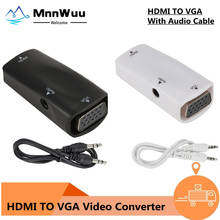 Adaptador HDMI compatible con VGA hembra a hembra, convertidor HD 1080P HDMI a VGA para PC, portátil, TV Box, proyector de pantalla de ordenador 2024 - compra barato
