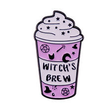 Witchh's Brew Ice Cream Cup Enamel Pin Magic Frappuccinoo Badge Coffee Milk Brooch Accessory 2024 - buy cheap