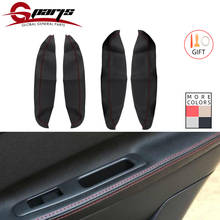 Car Door Handle Panel Armrest Microfiber Leather Covers Protective Trim with Mount Fittings For Nissan QASHQAI J10 2007 - 2015 2024 - buy cheap