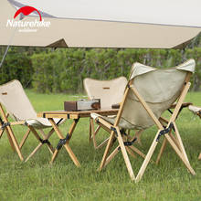 Naturehike Folding Wooden Chair Foldable Lazy Seat Fishing Picnic BBQ Chair Garden Backrest Stool NH19JJ008 2024 - buy cheap