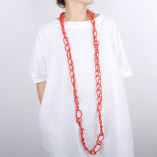 JID-collar de cadena de goma de Color rojo para mujer, Gargantilla de estilo Vintage, ajustable, multicapa, joyería para el cuello 2024 - compra barato