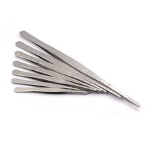 1pcs Stainless Steel Dental Precision Long Straight Forceps Tweezers  12.5cm/14cm/16cm/18cm/20cm/25cm/30cm 2024 - buy cheap
