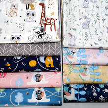 Cartoon Series Baby Cotton Fabric Printed Cotton Twill fabric for Bedding Cotton-Padded Clothes Pajamas Fabric 2024 - buy cheap