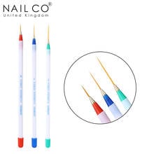 NAILCO 3pcs/set Thin Liner Drawing Pen Painting Stripes Flower UV/LED Gel Polish Brush For Nail Art Manicure DIY Tools Kit 2024 - buy cheap