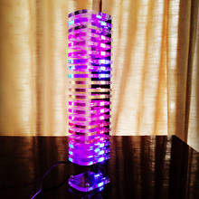 Electronic DIY Production Parts Light Cube 21-Segment LED Music Rhythm Spectrum Light Kit Night Market Creative Light 2024 - buy cheap