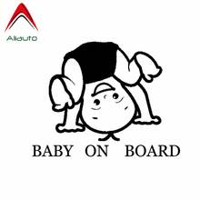 Aliauto Cartoon Fashion Car Sticker Lovely Baby on Board Auto Decorative Vinyl Decal Waterproof Cover Scratch Anti-UV,15cm*11cm 2024 - buy cheap