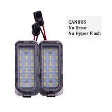 Luzes de placa de carro canbus, 2 peças, luzes de placa de carro para fiesta ja8, focus da3, 5d dyb S-MAX grand c-max mondeo ba7 kuga, lâmpadas de número automático 2024 - compre barato