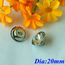 20mm 40pcs Round Crystal Glass Buttons Copy Diamond Button Zi Jinhua pull Buttons Rhinestone Sofa crystal decorative Diamond 2024 - buy cheap