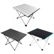 Folding Table Aluminium Alloy Camping BBQ Picnic Mini Portable Desk Outdoor Furniture 2024 - buy cheap