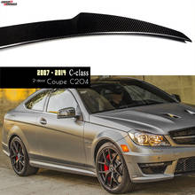 Задний спойлер CF Boot Wing Для Mercedes C204 C Coupe 2007 - 2014, глянцевая отделка, UV Cut 2024 - купить недорого