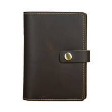 Retro Genuine Leather Credit Card Holder Men Wallet Purse RFID Crazy Horse Leather Bank Card Holder Passport Wallet Clutch Bag 2024 - buy cheap